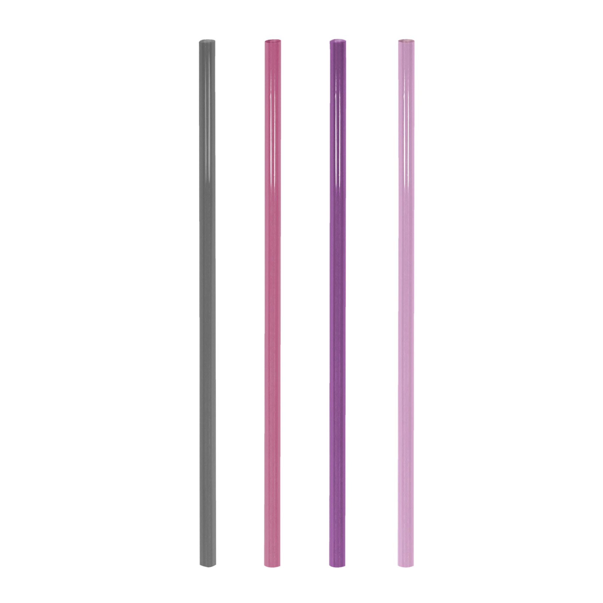 Trinkhalme aus Hartplastik Jumbo "Wild Berry"